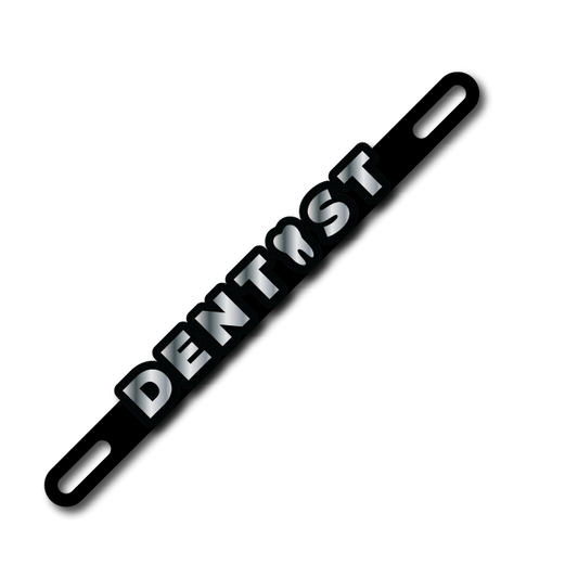 Car Plate Badge: Dentist Version 2