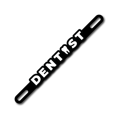 Car Plate Badge: Dentist Version 2