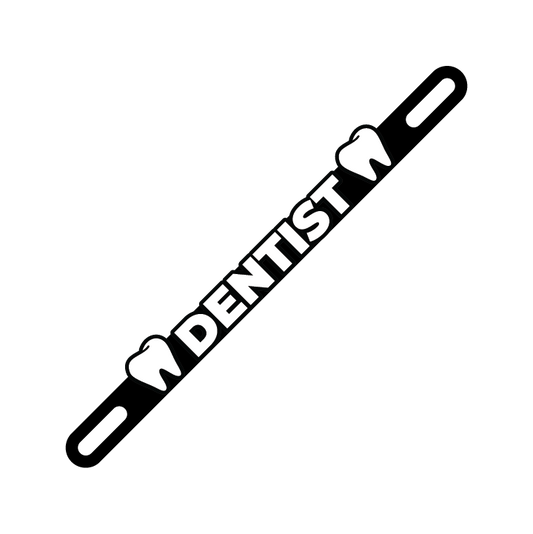 Car Plate Badge: Dentist