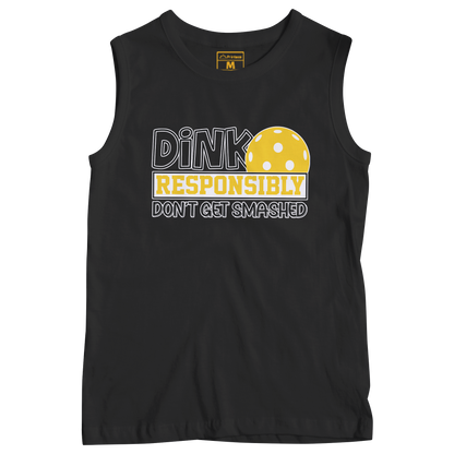 Sleeveless Drifit Shirt: Dink Responsibly