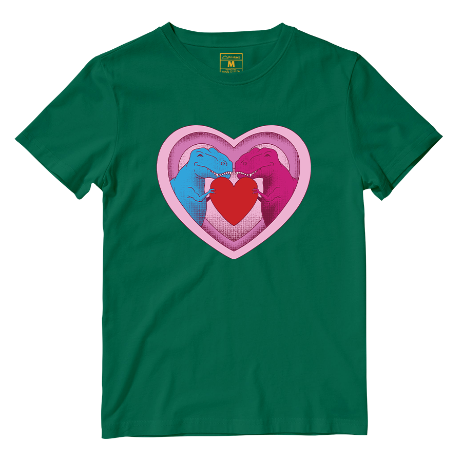 Cotton Shirt: Dino Love