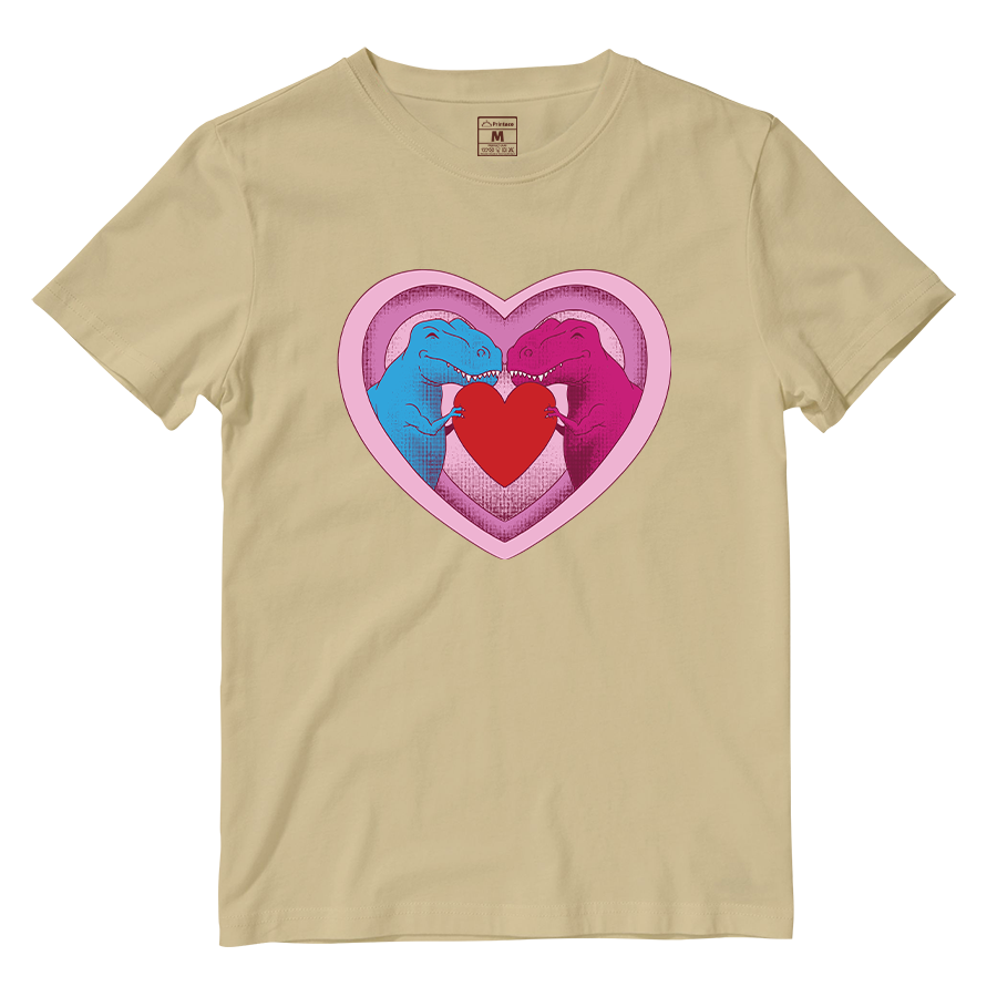 Cotton Shirt: Dino Love