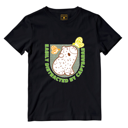 Cotton Shirt: Distracted Capy