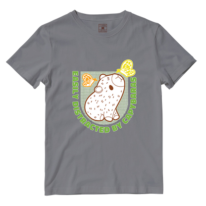 Cotton Shirt: Distracted Capy