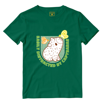 Cotton Shirt: Distracted Capy