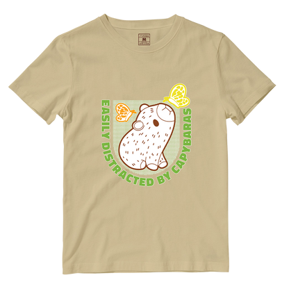 Cotton Shirt: Distracted Capy