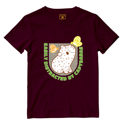 Cotton Shirt: Distracted Capy