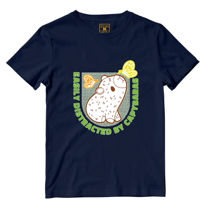 Cotton Shirt: Distracted Capy