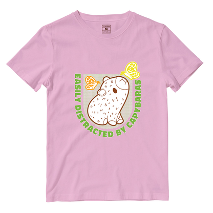 Cotton Shirt: Distracted Capy
