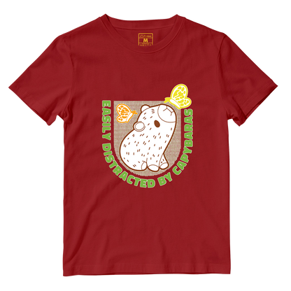 Cotton Shirt: Distracted Capy