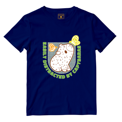 Cotton Shirt: Distracted Capy