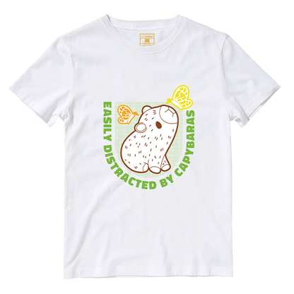 Cotton Shirt: Distracted Capy