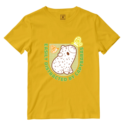 Cotton Shirt: Distracted Capy