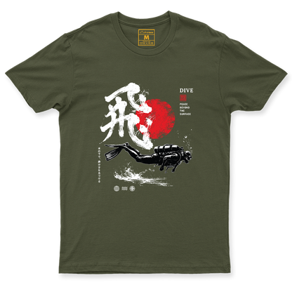 Drifit Shirt: Dive Red Moon