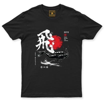 Drifit Shirt: Dive Red Moon