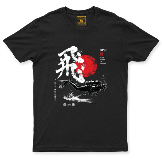 Drifit Shirt: Dive Red Moon