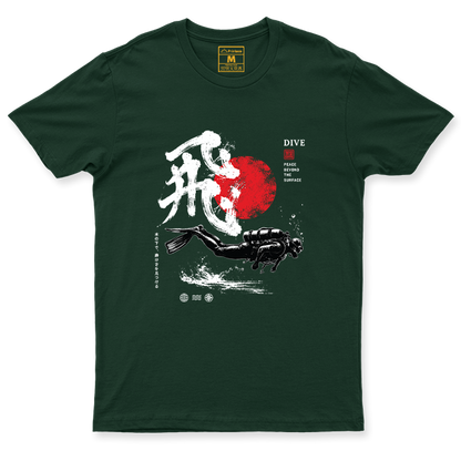Drifit Shirt: Dive Red Moon