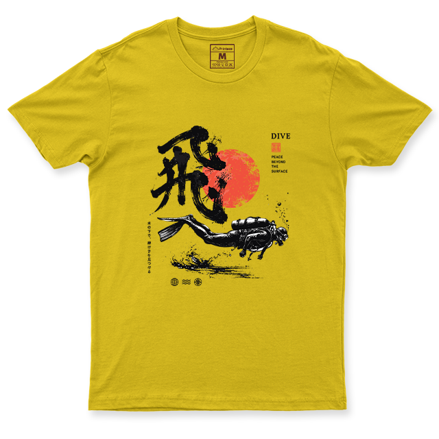 Drifit Shirt: Dive Red Moon