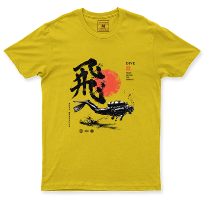 Drifit Shirt: Dive Red Moon