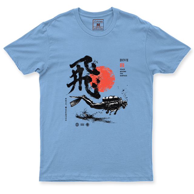 Drifit Shirt: Dive Red Moon
