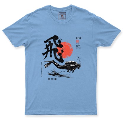 Drifit Shirt: Dive Red Moon
