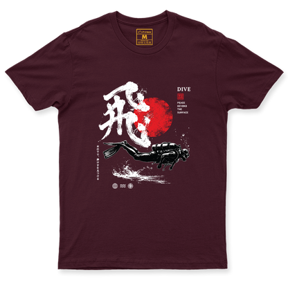 Drifit Shirt: Dive Red Moon
