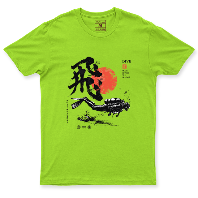 Drifit Shirt: Dive Red Moon