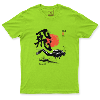 Drifit Shirt: Dive Red Moon