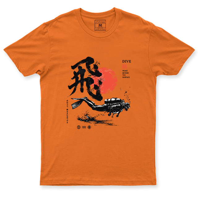Drifit Shirt: Dive Red Moon
