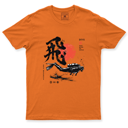 Drifit Shirt: Dive Red Moon