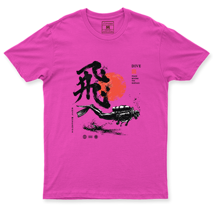 Drifit Shirt: Dive Red Moon
