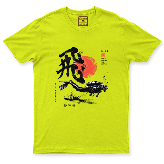 Drifit Shirt: Dive Red Moon