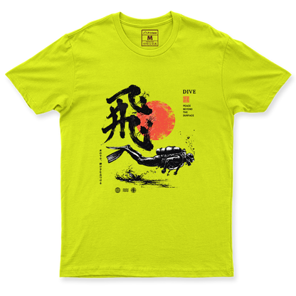 Drifit Shirt: Dive Red Moon