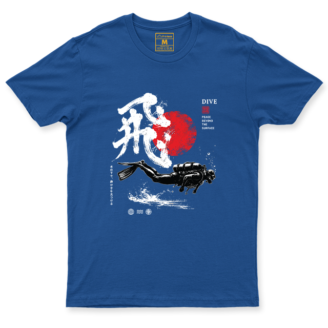 Drifit Shirt: Dive Red Moon