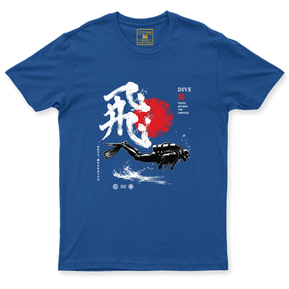 Drifit Shirt: Dive Red Moon