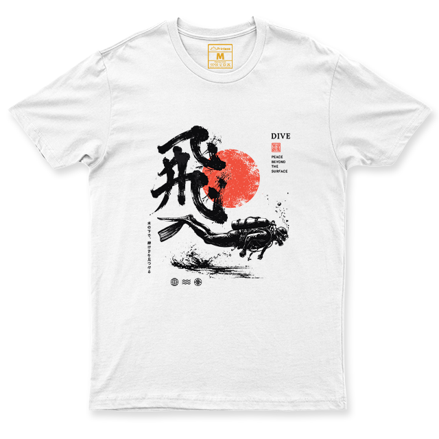 Drifit Shirt: Dive Red Moon