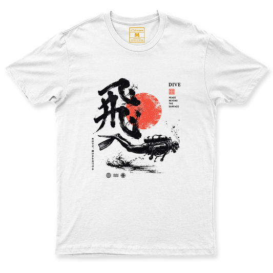 Drifit Shirt: Dive Red Moon