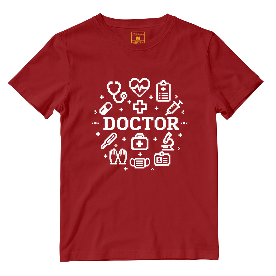Cotton Shirt: Doctor Pixelated