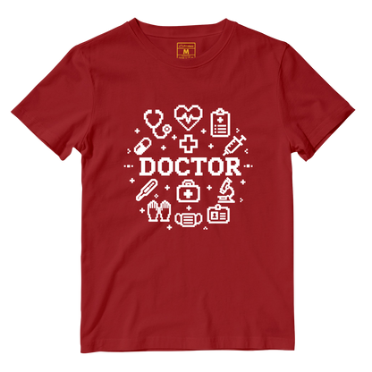 Cotton Shirt: Doctor Pixelated