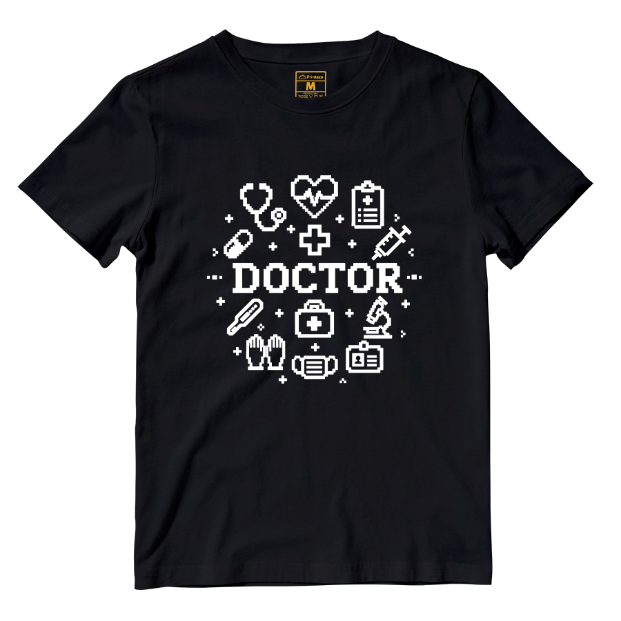 Cotton Shirt: Doctor Pixelated