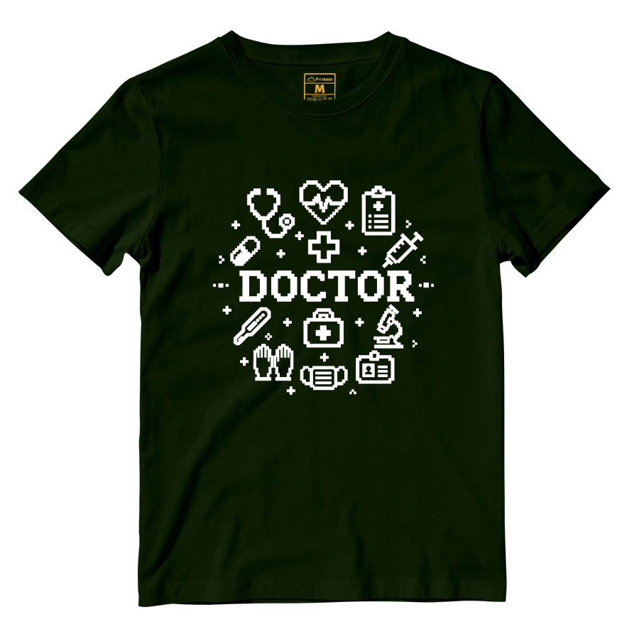 Cotton Shirt: Doctor Pixelated