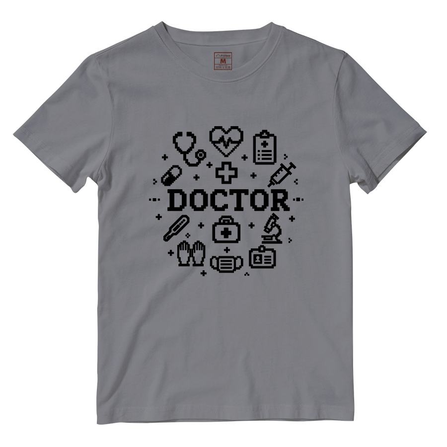 Cotton Shirt: Doctor Pixelated
