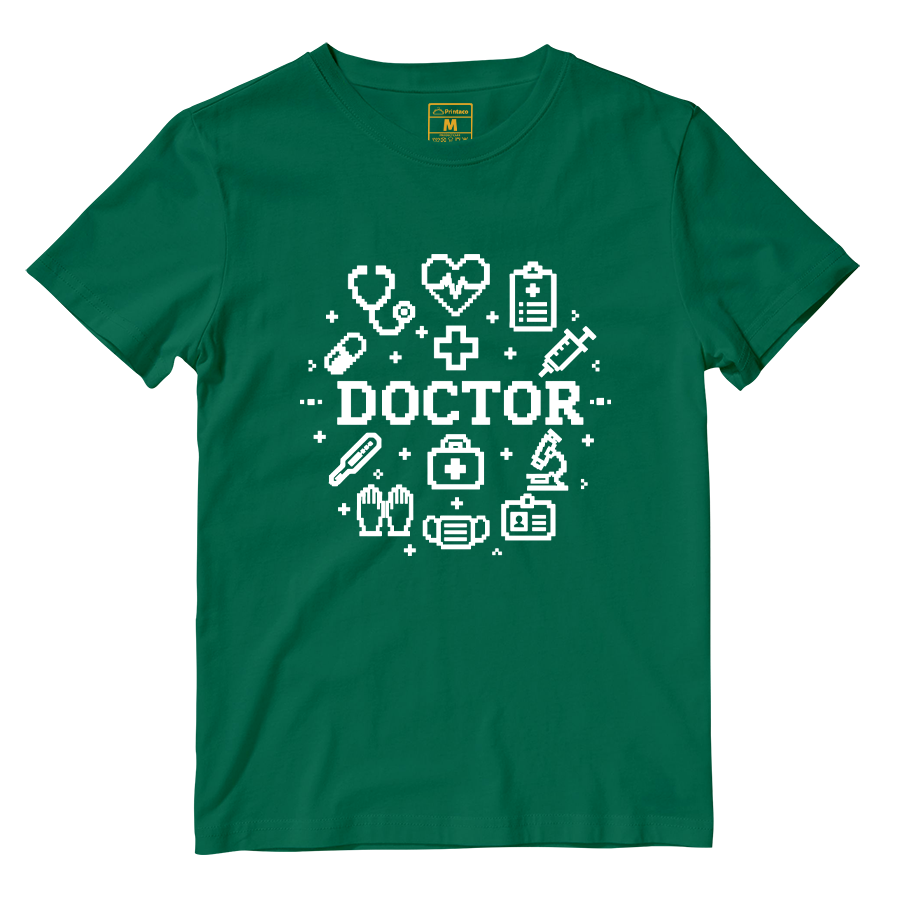 Cotton Shirt: Doctor Pixelated