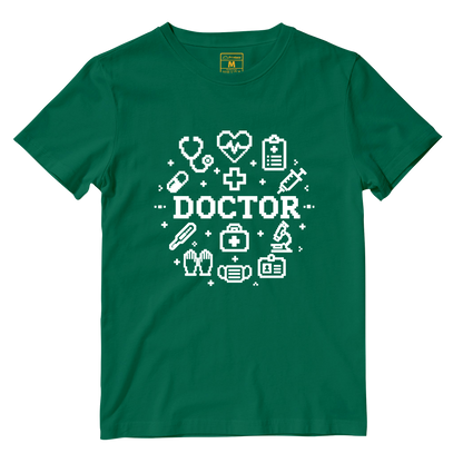 Cotton Shirt: Doctor Pixelated