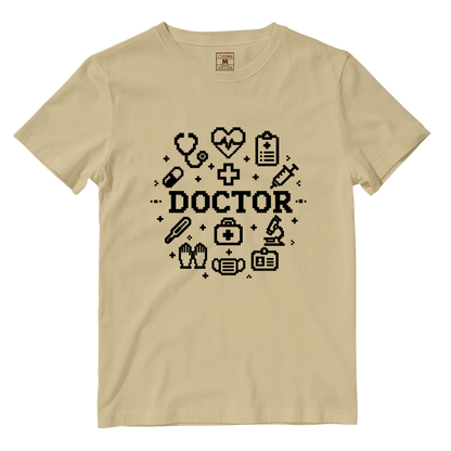Cotton Shirt: Doctor Pixelated