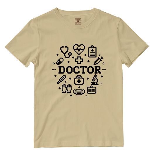 Cotton Shirt: Doctor Pixelated