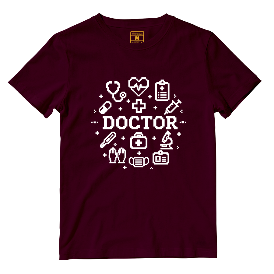 Cotton Shirt: Doctor Pixelated