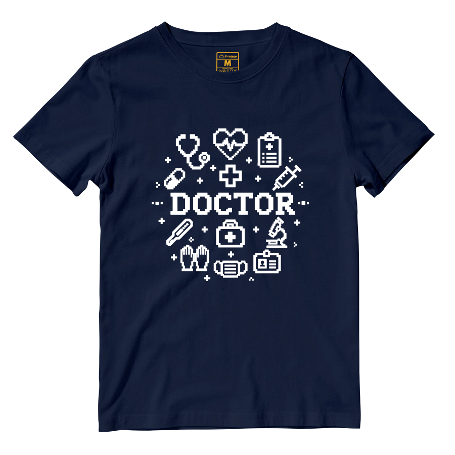 Cotton Shirt: Doctor Pixelated