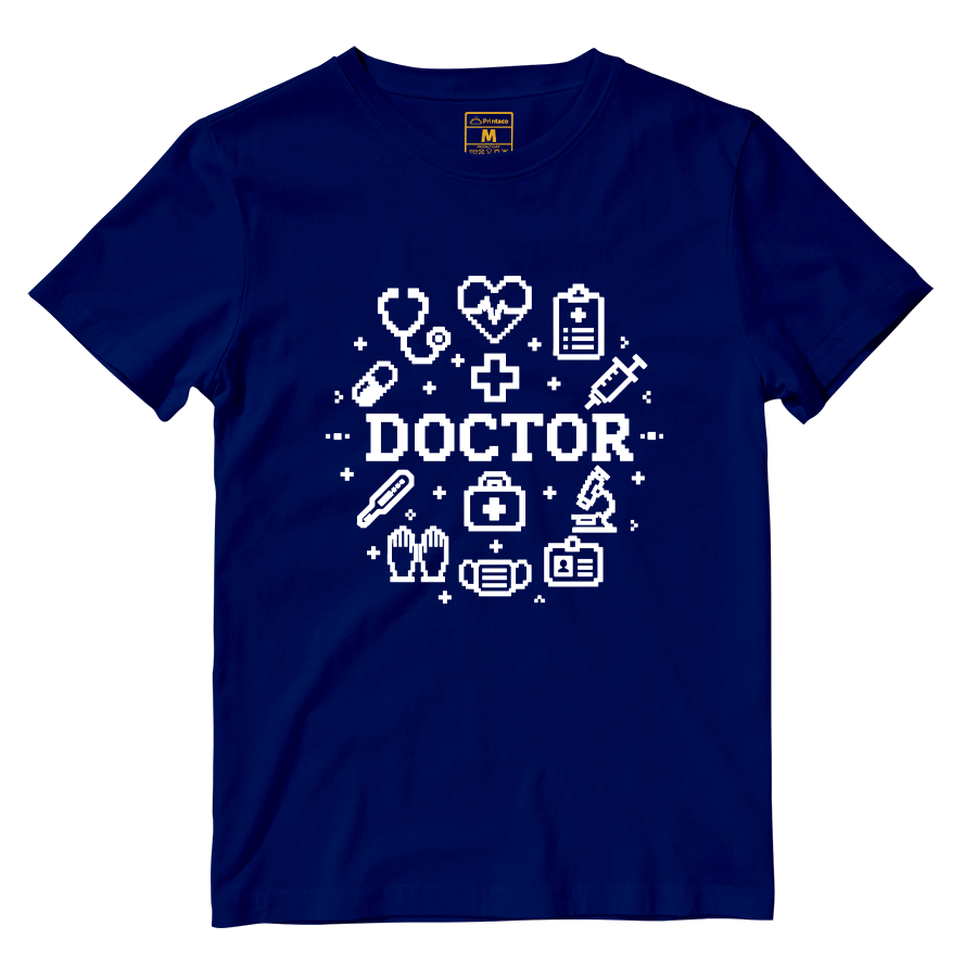 Cotton Shirt: Doctor Pixelated