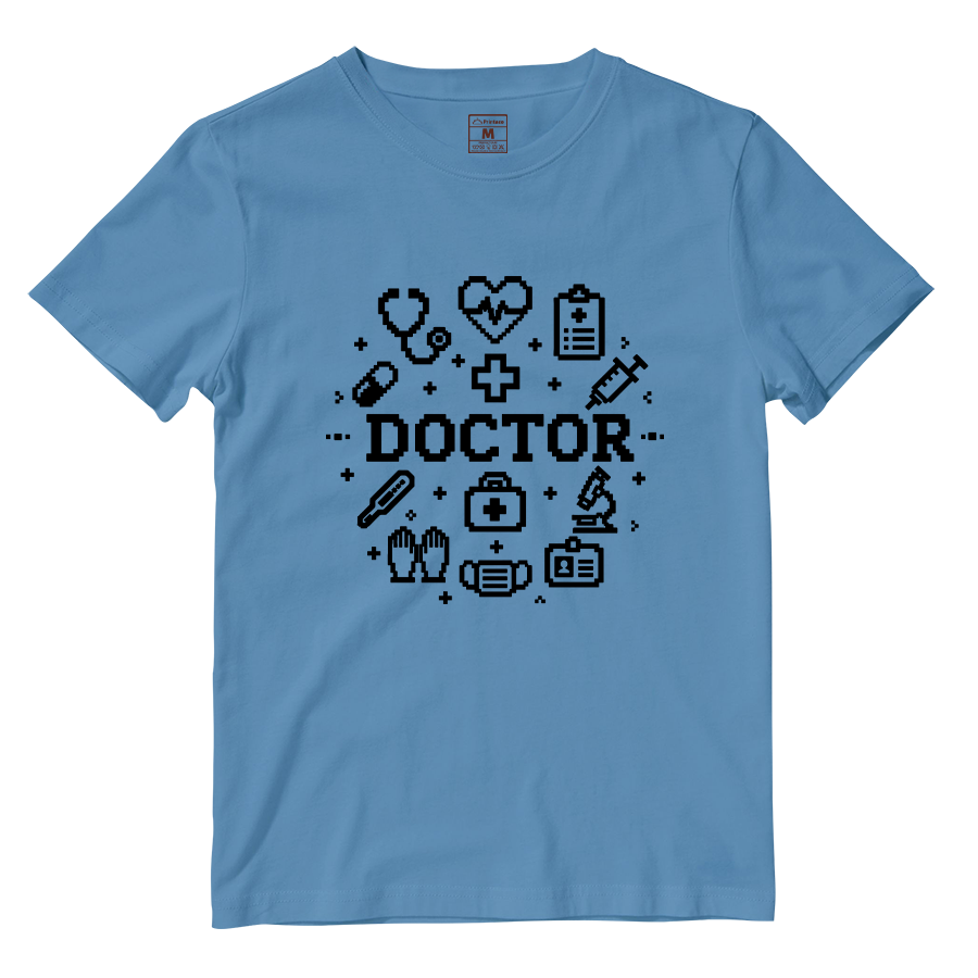 Cotton Shirt: Doctor Pixelated